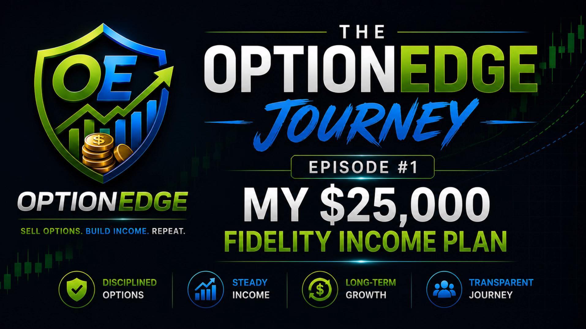 The OptionEdge Journey #1 - My $25K Fidelity Income Plan